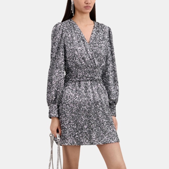 The Kooples Dresses & Skirts - The Kooples Short silver sequin dress
